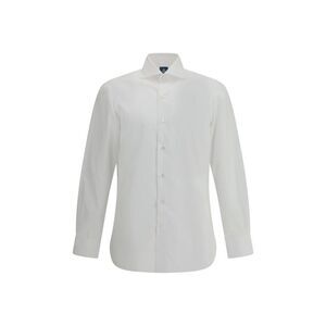 Finamore White Long Sleeve Shirt Men White Shirts